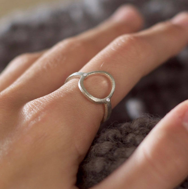 Oval Ring Diamond S - Garber.dk