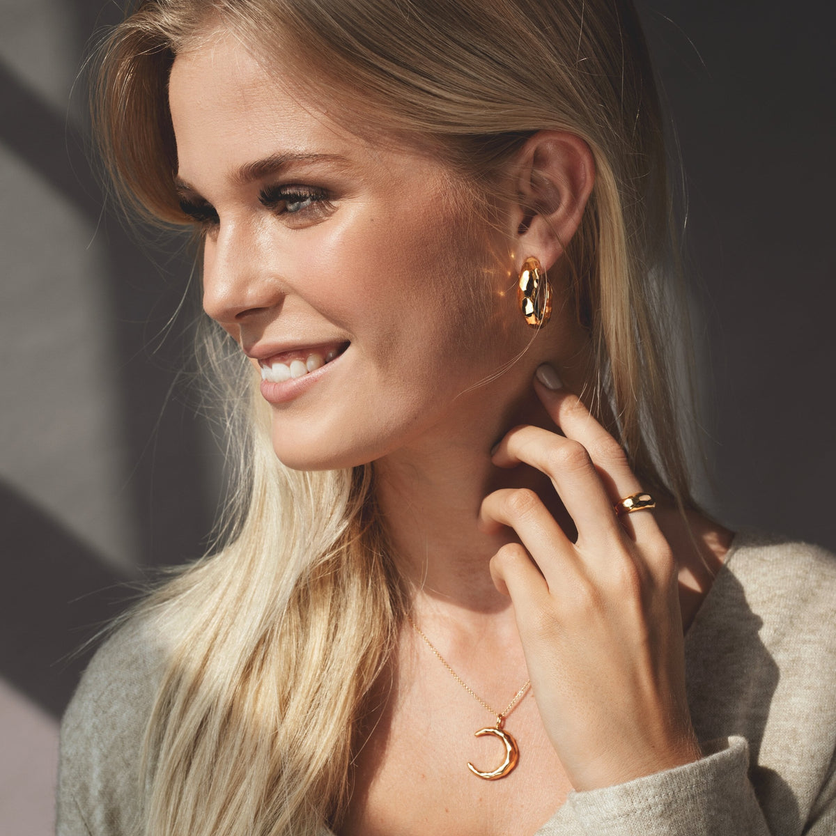 Luna Halskæde Gold - Garber.dk